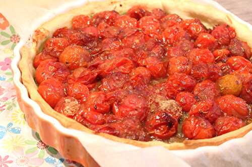 Tarte aux tomates cerises