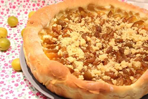 Tarte briochée à la mirabelle