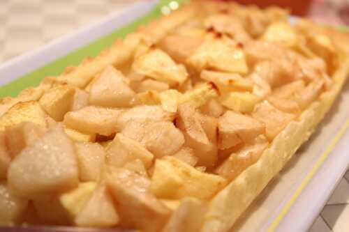 Tarte pomme-poire-miel