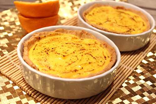 Tartelettes à l’orange curd façon crème brûlée