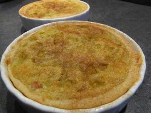 Tartelettes à la rhubarbe et crème d’amandes