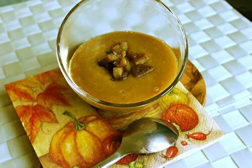 Velouté de butternut à la châtaigne