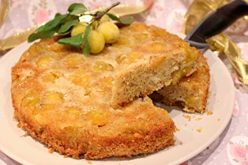 Gâteau aux mirabelles et aux amandes