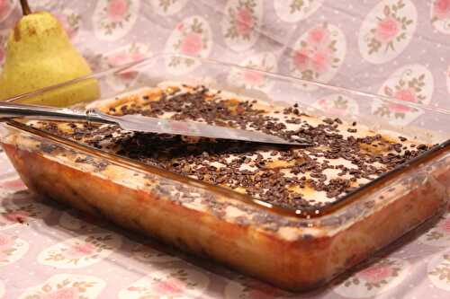 Bettelmann poire-chocolat (avec un reste de gâteau sec) – Eva Cuisine