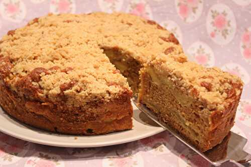 Gâteau aux pommes et crumble