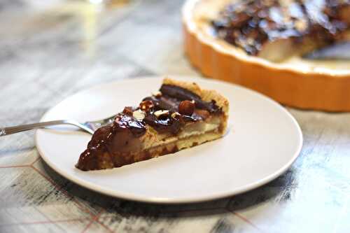 Tarte décadente aux poires