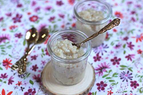 Riz au lait de coco à la vanille