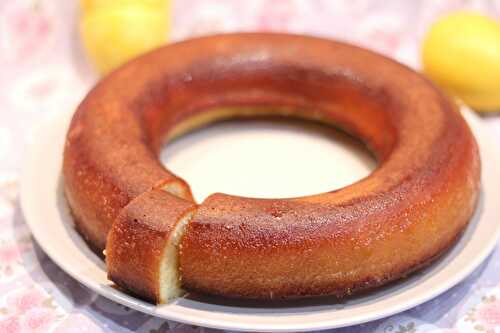 Gâteau imbibé au citron