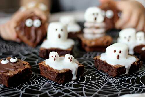 Brownies fantômes pour Halloween
