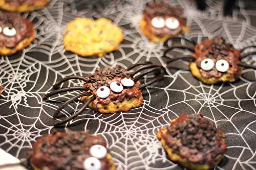Cookies-araignées au potimarron