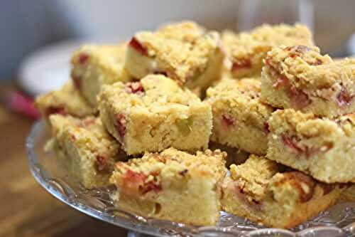 Crumb cake fraise-rhubarbe