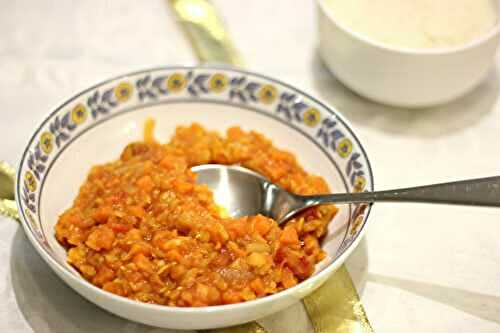 Dahl de lentilles corail