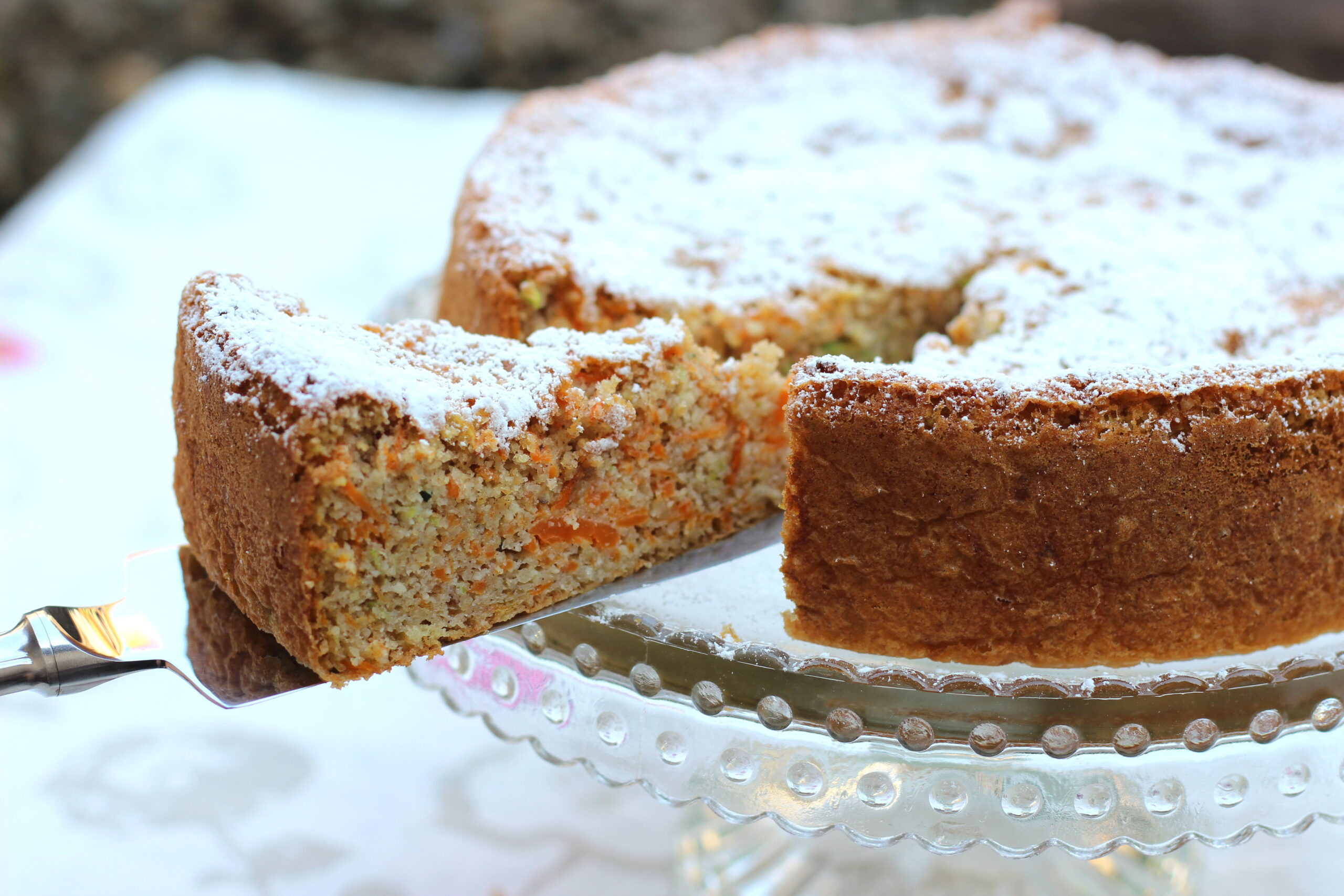 Gâteau moelleux courgette-carotte-cannelle (sans beurre)