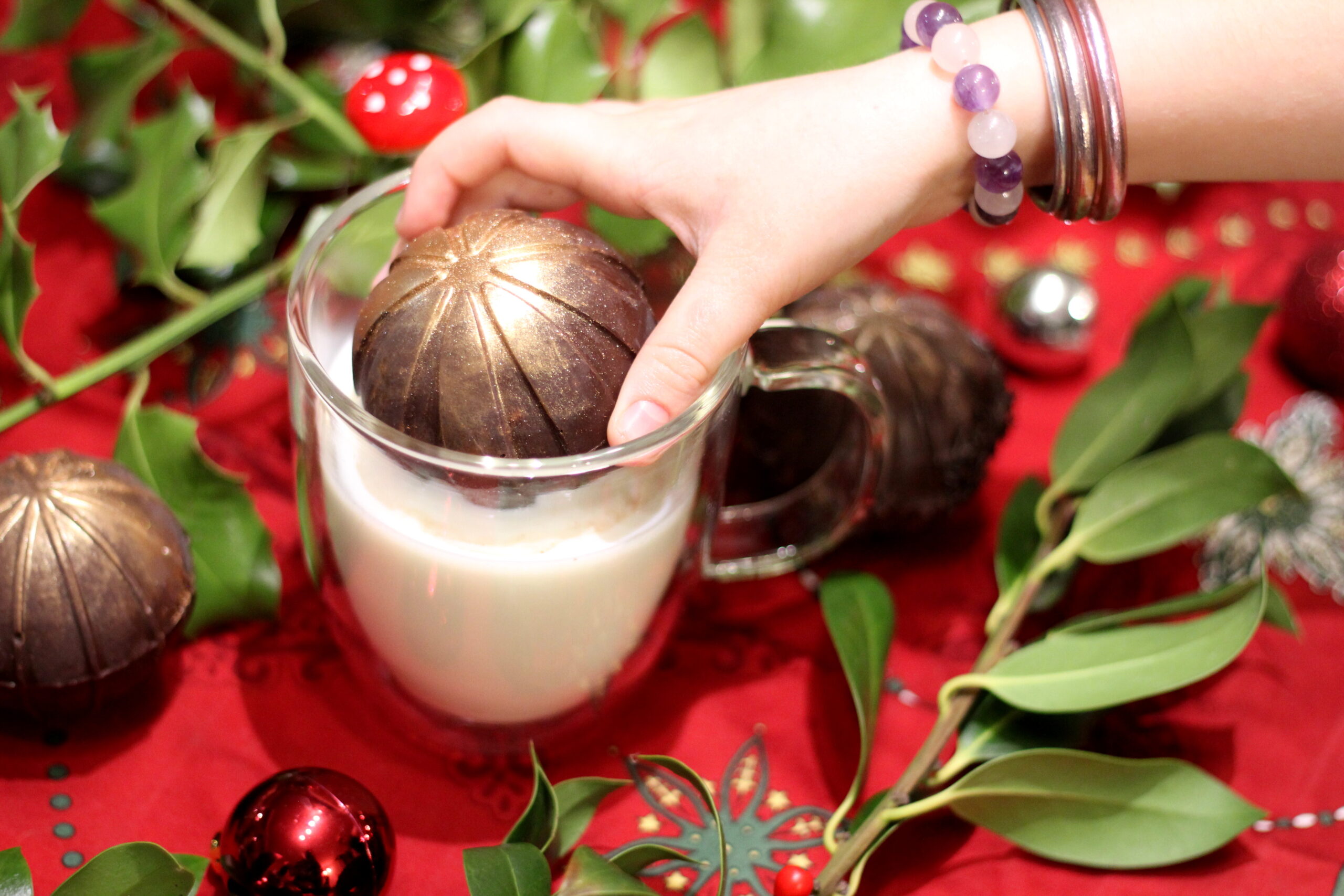 Bombes chocolatées pour lait chaud