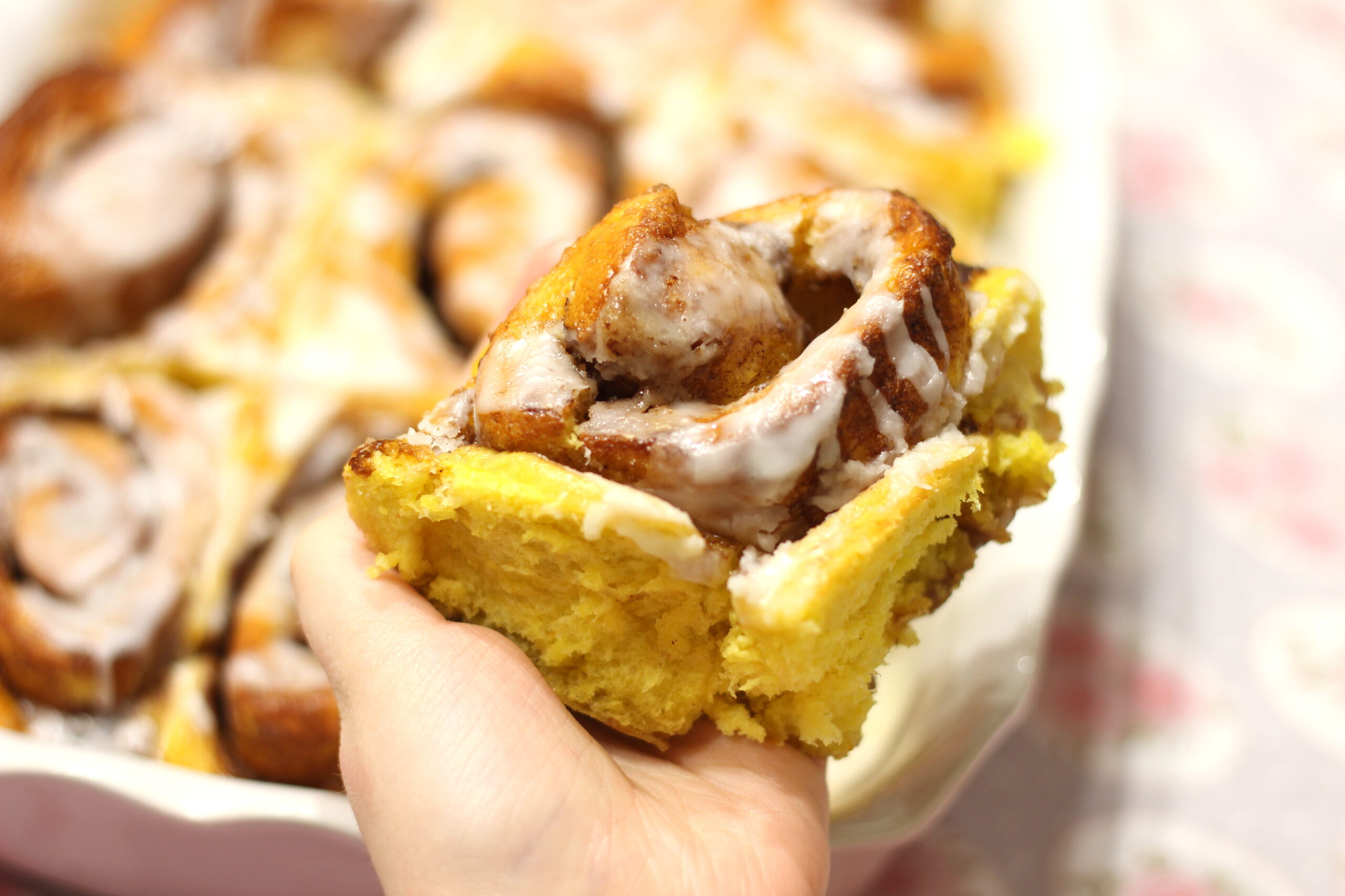 Cinnamon rolls au potimarron et à la cannelle