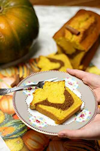 Cake marbré potiron-cannelle