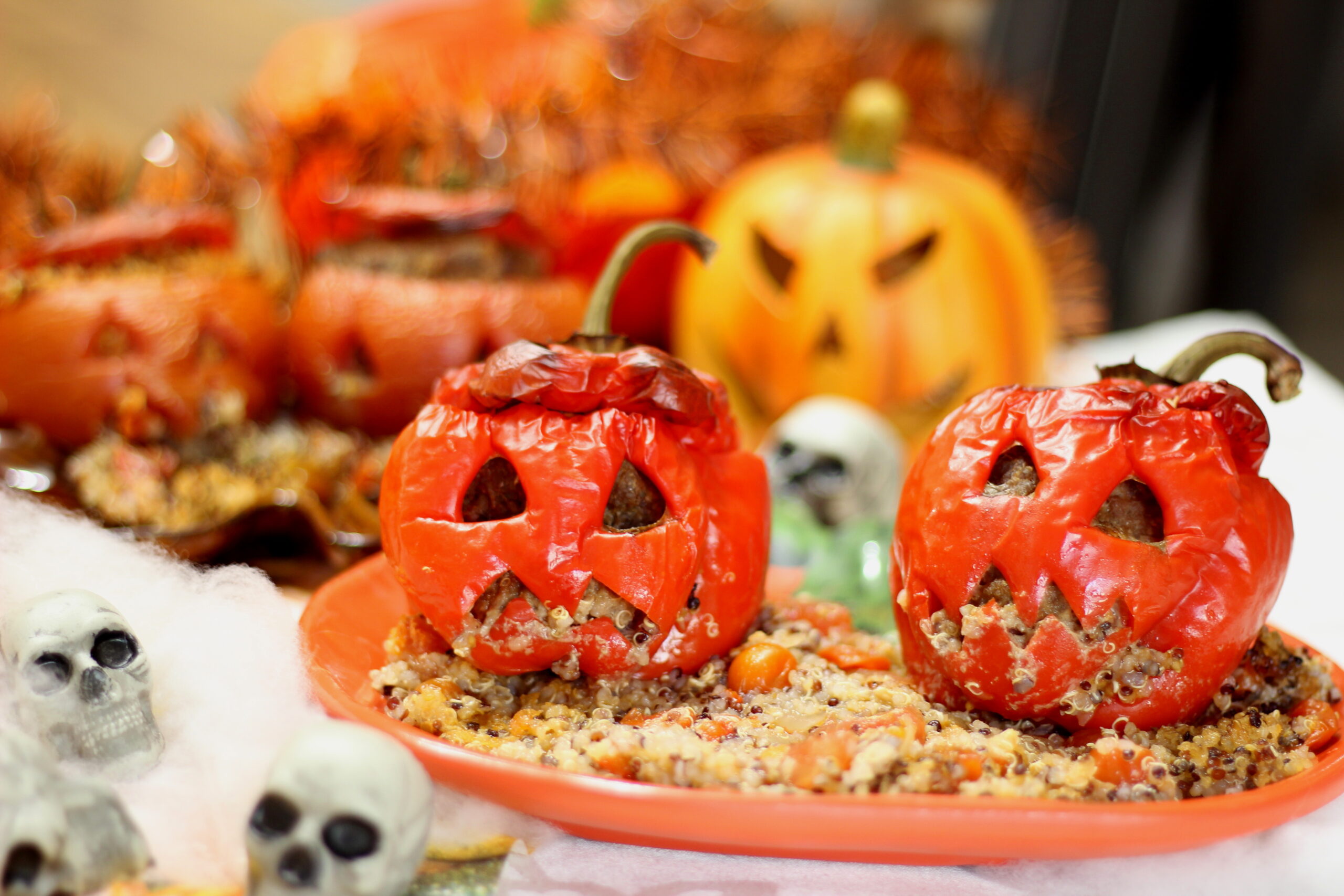 Poivrons farcis d’Halloween