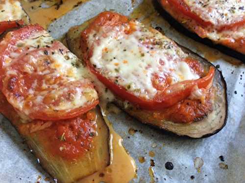 Aubergine façon pizza