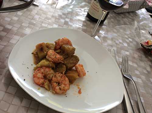 Colombo de gambas et de patates douces