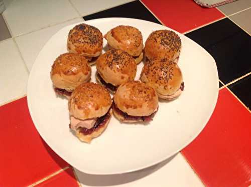 Mini hamberger au foie gras