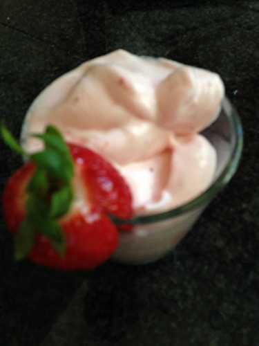 Mousse de fraise au thermomix