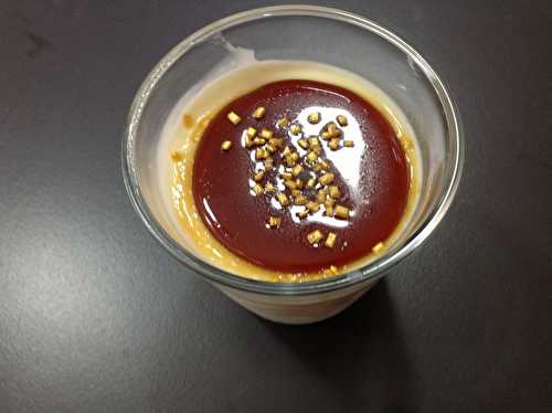 Panacotta au caramel beurre salé et caramel