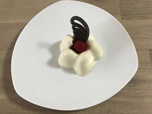 Pannacotta au chocolat blanc