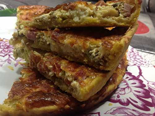 Quiche aux poireaux / Jambon