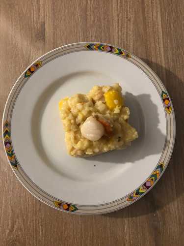 Risotto mangue,noix de St Jacques