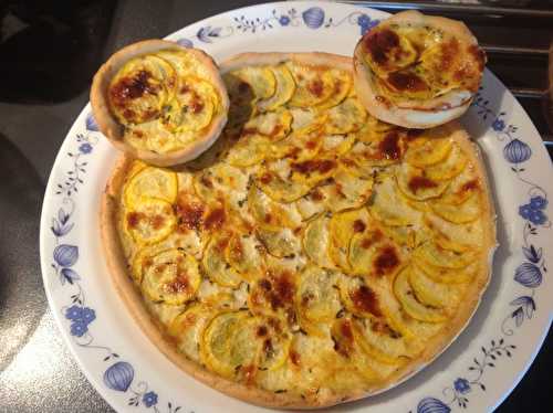 Tarte a la courgette jaune