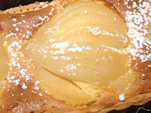 Tarte amandine aux poires