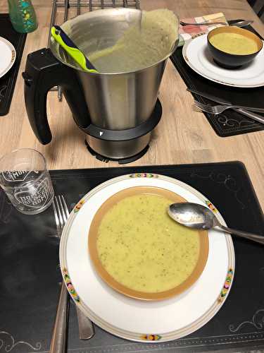 Velouté de courgettes au Kiri