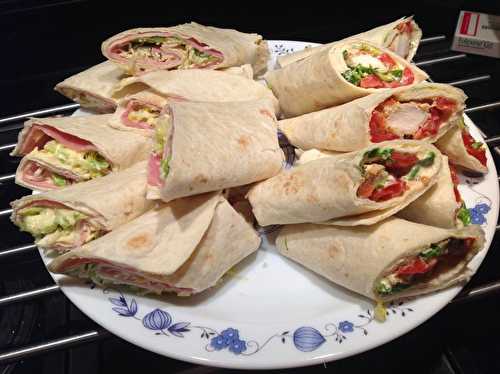 Wraps de jambon et poulet