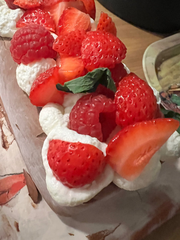 Semifreddo au chocolat et fruits rouges 