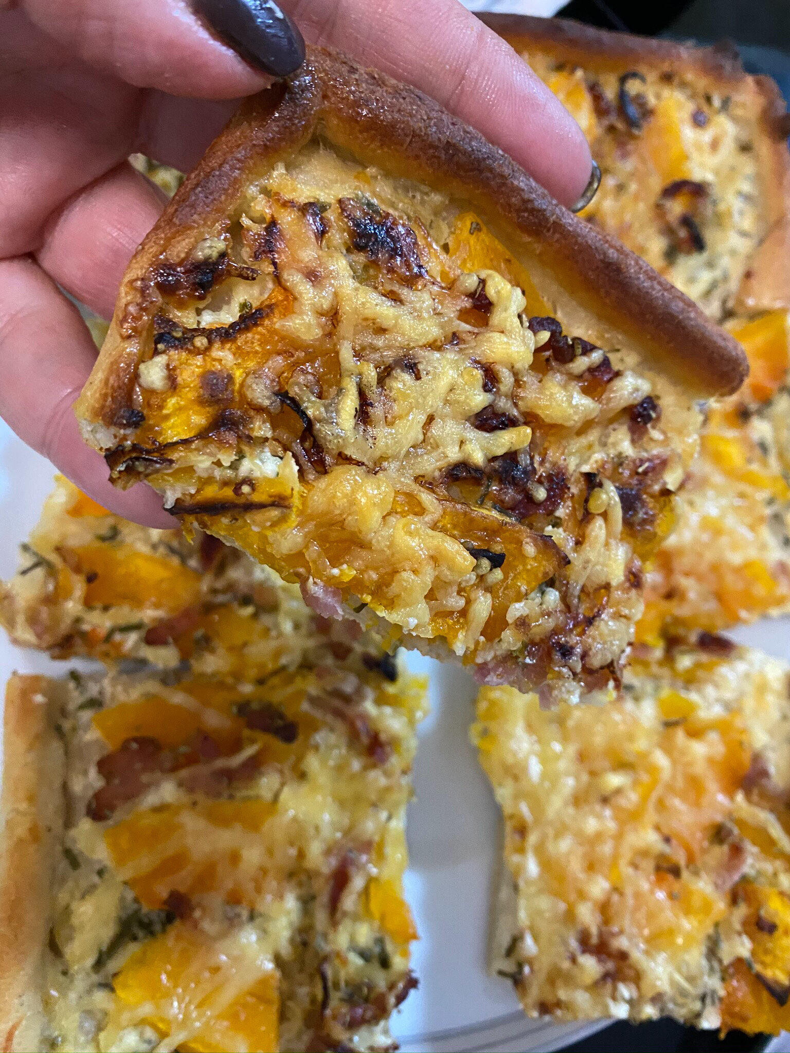 Pizza au Potiron ou butternet 