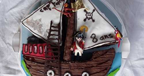 Gâteau d'anniversaire pirates