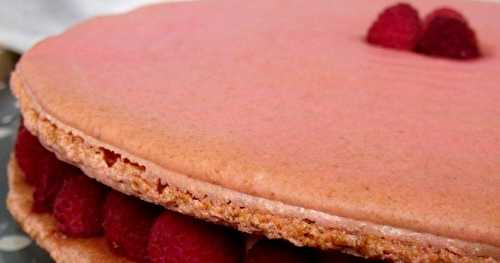 Macaron géant à la framboise