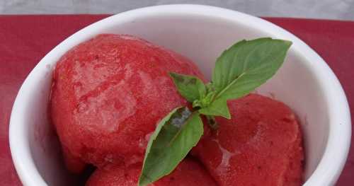 Sorbet à la fraise