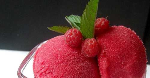 Sorbet à la framboise