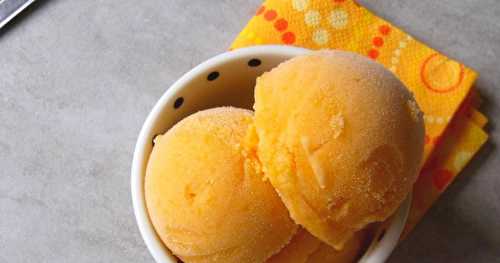 Sorbet onctueux à l'abricot