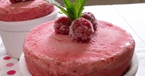 Soufflés glacés aux framboises