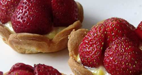 Tartelettes aux fraises et à la vanille