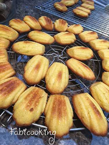 Madeleines vanille et citron vert de Conticini