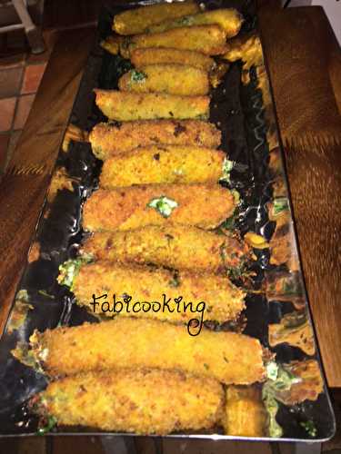 Mozzarella sticks aux épinards