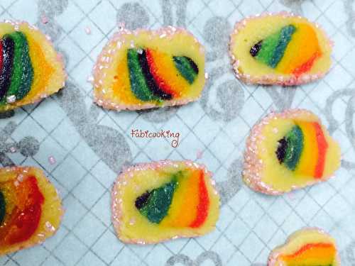 Rainbow cookies - FabiCooking