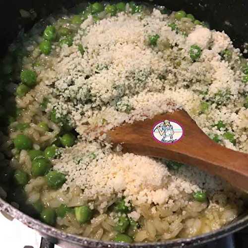 Risotto aux petits pois et menthe fraîche