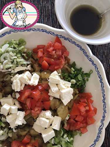 Salade aubergine et féta