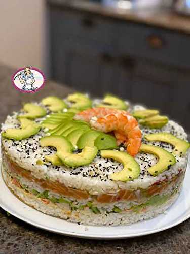 Sushi cake - FabiCooking