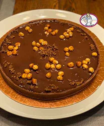 Tarte au chocolat et praliné