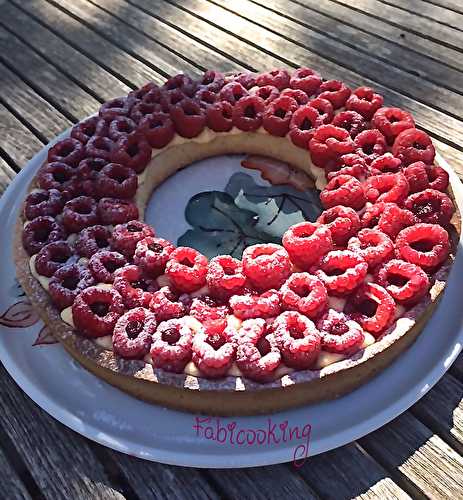 Tarte aux framboises d'après Cyril Lignac